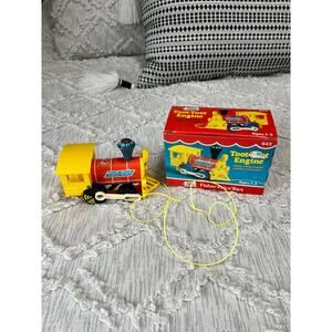 Vintage Original Fisher-Price Toot-Toot Pull Toy Collectible Train # 643